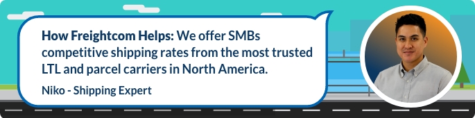 We offer SMBs competitive shipping rates from the most trusted LTL and parcel carriers in North America.