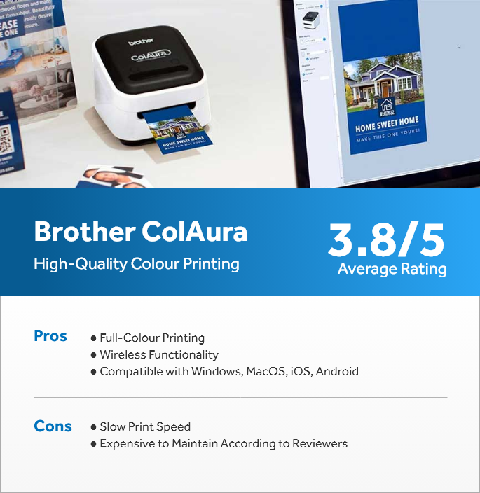 Brother VC-500W ColAura Color Photo and Label Printer