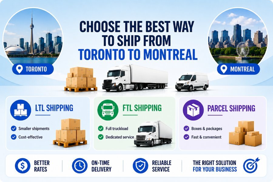 Choosing the Right Shipping Method for Shipping from Toronto to Montreal-1