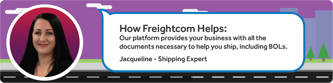 Freightcom provides your business with shipping documents