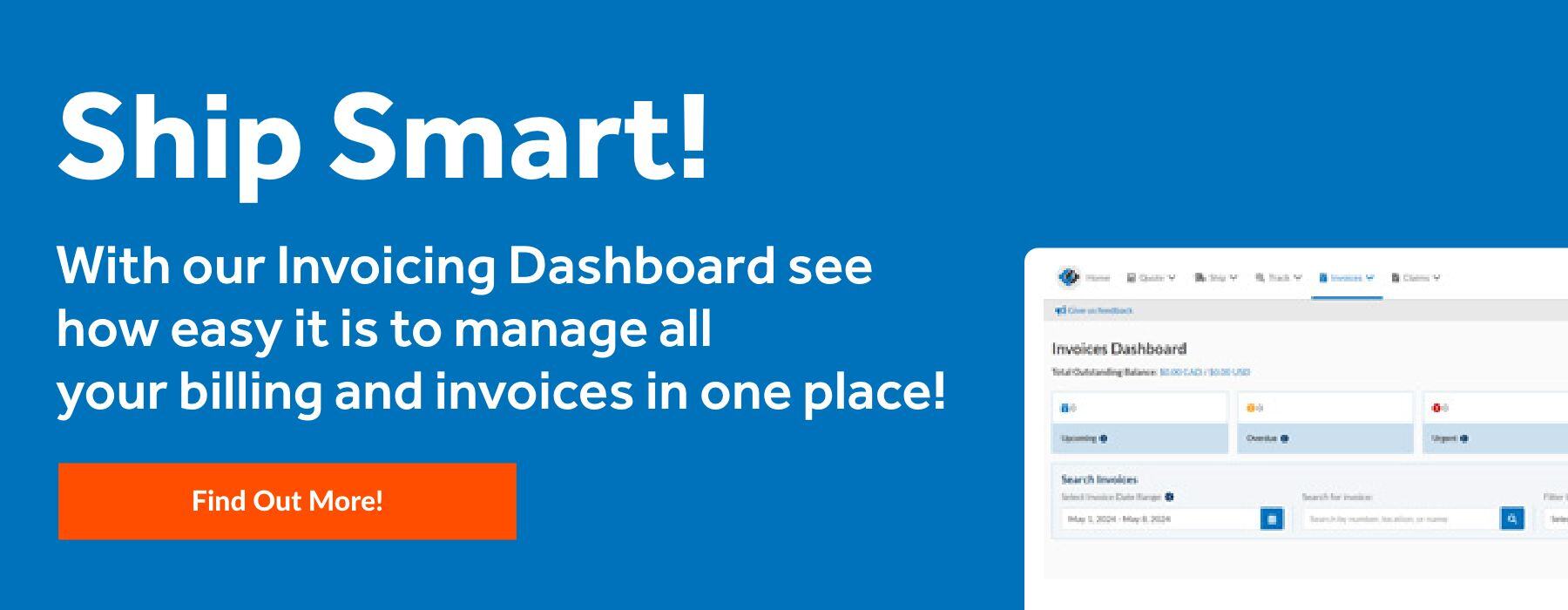 FC - Ship Smart - Invoicing Dashboard