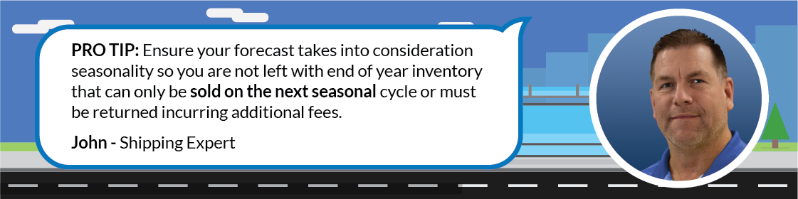 Ensure your forecast takes into consideration seasonality
