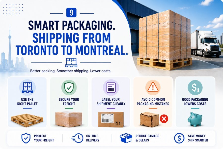 Packaging and Palletizing Best Practices for Shipping from Toronto to Montreal-1