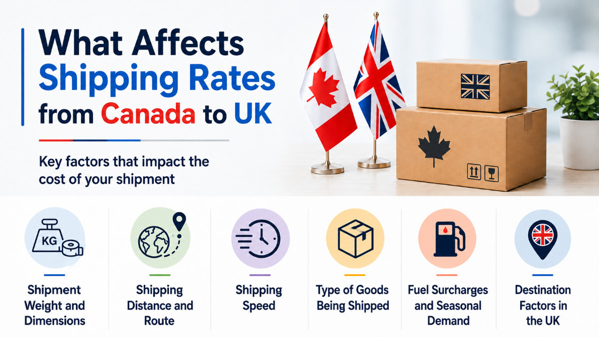 What Affects Shipping Rates from Canada to UK