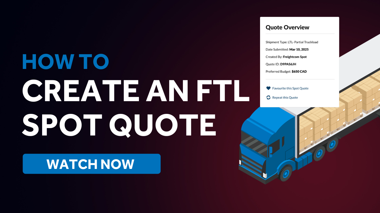 Create an FTL Spot Quote