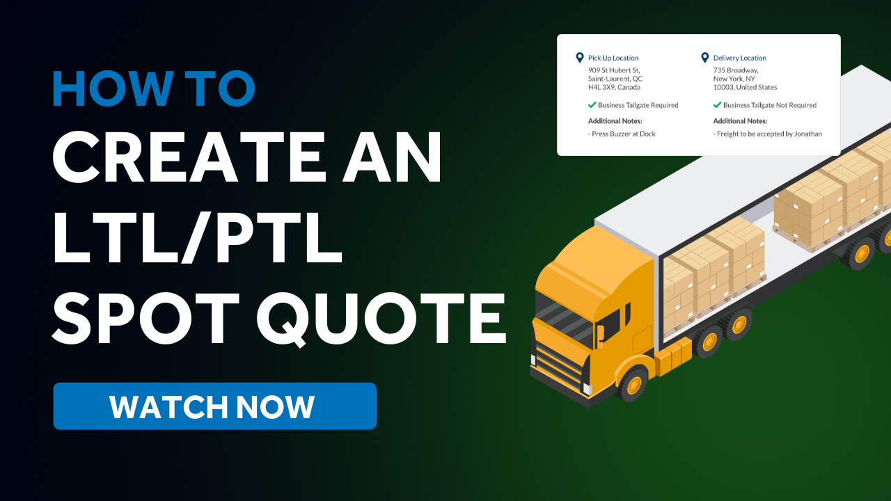 Create an LTL_PTL  Spot Quote